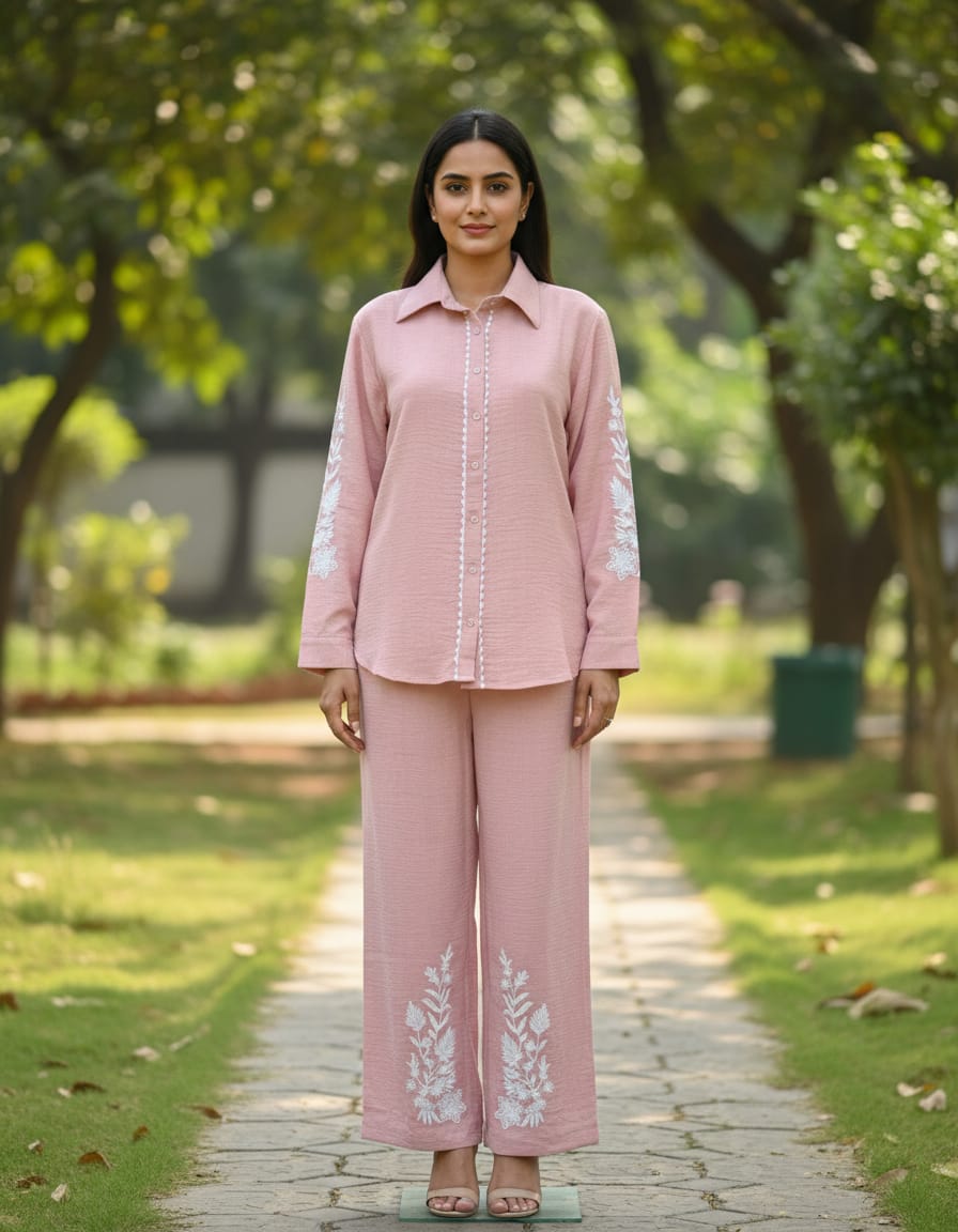 Premium Quality Designer Coord Set For Women With Beautiful Embroidery
