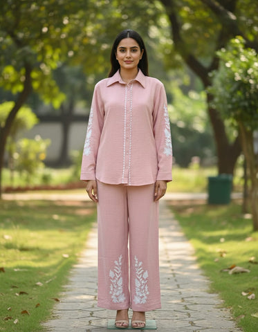 Premium Quality Designer Coord Set For Women With Beautiful Embroidery